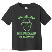 Funny Leprechaun Amateur Sketch Meme Irish St Patricks Day Toddler T-Shirt thumb 0