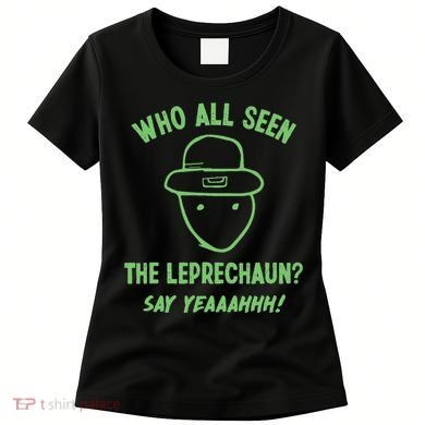 Funny Leprechaun Amateur Sketch Meme Irish St Patricks Day Women's T-Shirt