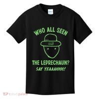 Funny Leprechaun Amateur Sketch Meme Irish St Patricks Day Kids T-Shirt thumb 0