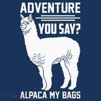 Funny Llama Adventure Alpaca My Bags Travel Kids Long Sleeve Plaid Pajama Set thumb 2