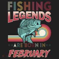 Fishing Legends Are Born In February Beanie thumb 2