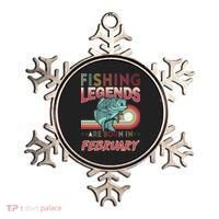 Fishing Legends Are Born In February Ornament thumb 0