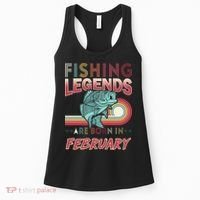 Fishing Legends Are Born In February Women's Tank Top thumb 0