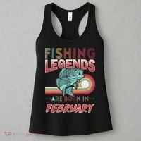 Fishing Legends Are Born In February Women's Tank Top thumb 3