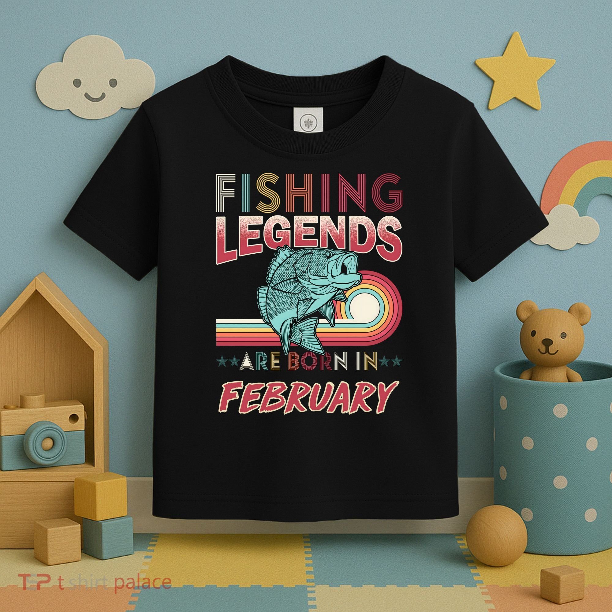 Fishing Legends Are Born In February Toddler T-Shirt