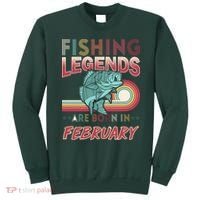 Fishing Legends Are Born In February Sweatshirt thumb 0