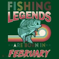 Fishing Legends Are Born In February Visor thumb 3