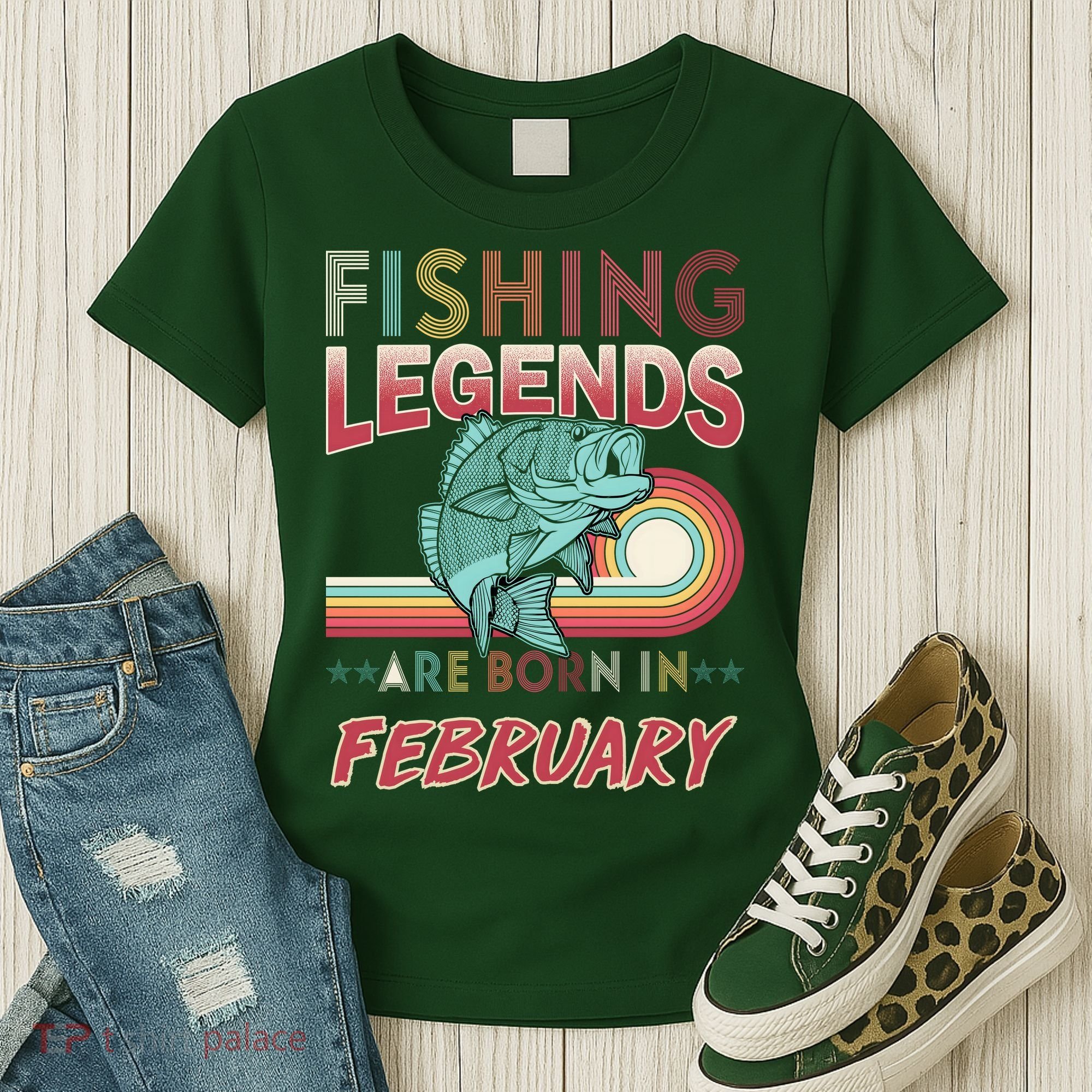 Fishing Legends Are Born In February Women's T-Shirt