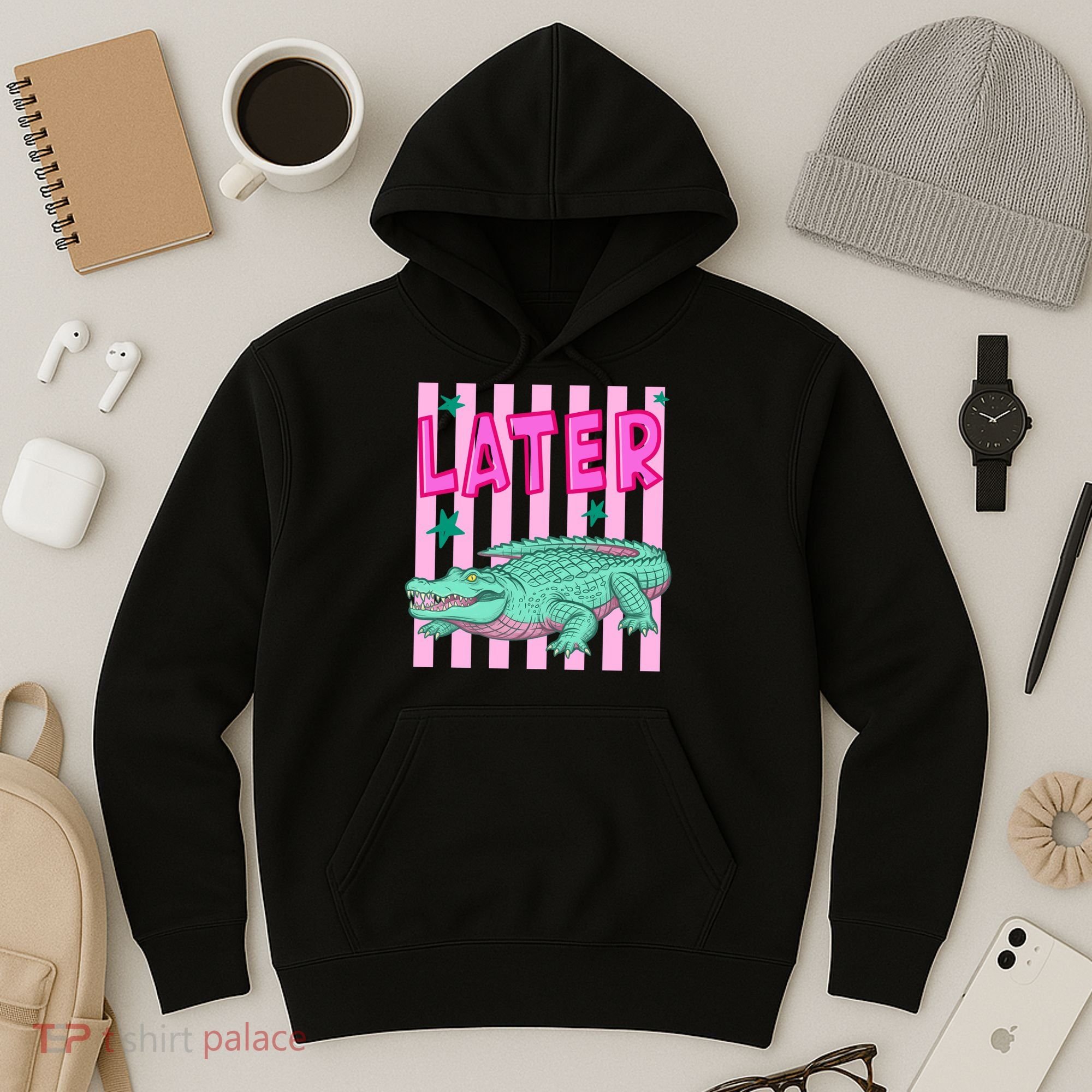 Funny Later Alligator After While Crocodile Front And Back Hoodie