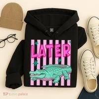 Funny Later Alligator After While Crocodile Front And Back Hoodie thumb 4