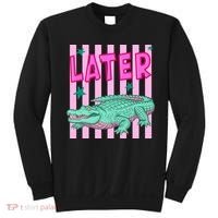 Funny Later Alligator After While Crocodile Front And Back Sweatshirt thumb 0