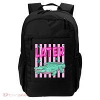Funny Later Alligator After While Crocodile Front And Back Backpack thumb 0