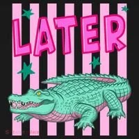 Funny Later Alligator After While Crocodile Front And Back Bucket Hat thumb 4