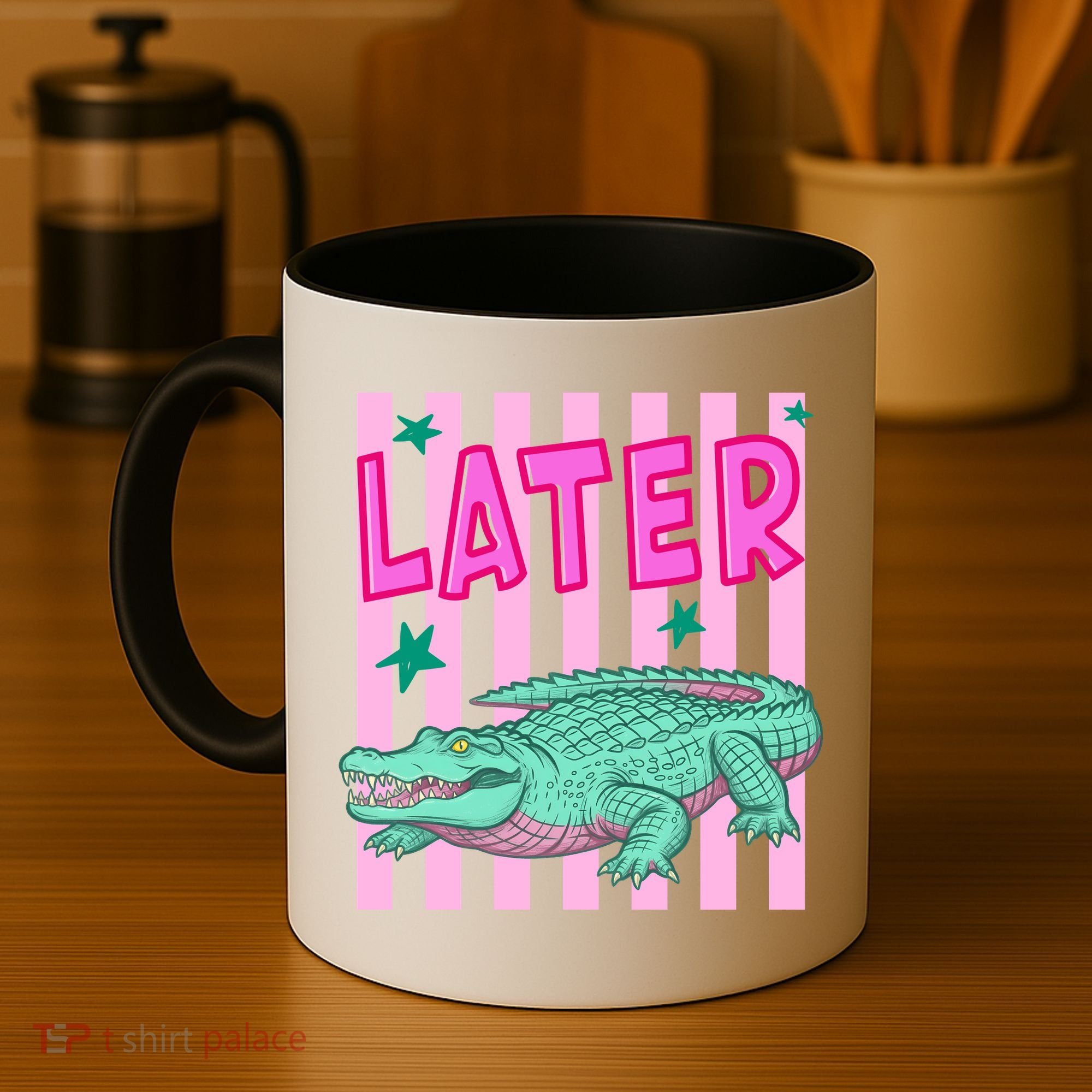 Funny Later Alligator After While Crocodile Front And Back Coffee Mug