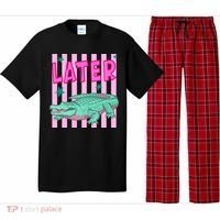 Funny Later Alligator After While Crocodile Front And Back Pajama Set thumb 0