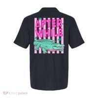 Funny Later Alligator After While Crocodile Front And Back Polo thumb 1