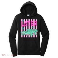 Funny Later Alligator After While Crocodile Front And Back Women's Hoodie thumb 0