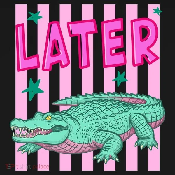 Funny Later Alligator After While Crocodile Front And Back Women's Tank Top