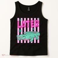 Funny Later Alligator After While Crocodile Front And Back Tank Top thumb 2