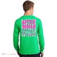 Funny Later Alligator After While Crocodile Front And Back Long Sleeve Shirt thumb 1
