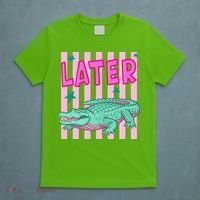 Funny Later Alligator After While Crocodile Front And Back T-Shirt thumb 5