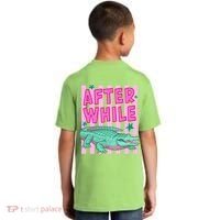 Funny Later Alligator After While Crocodile Front And Back Kids T-Shirt thumb 1