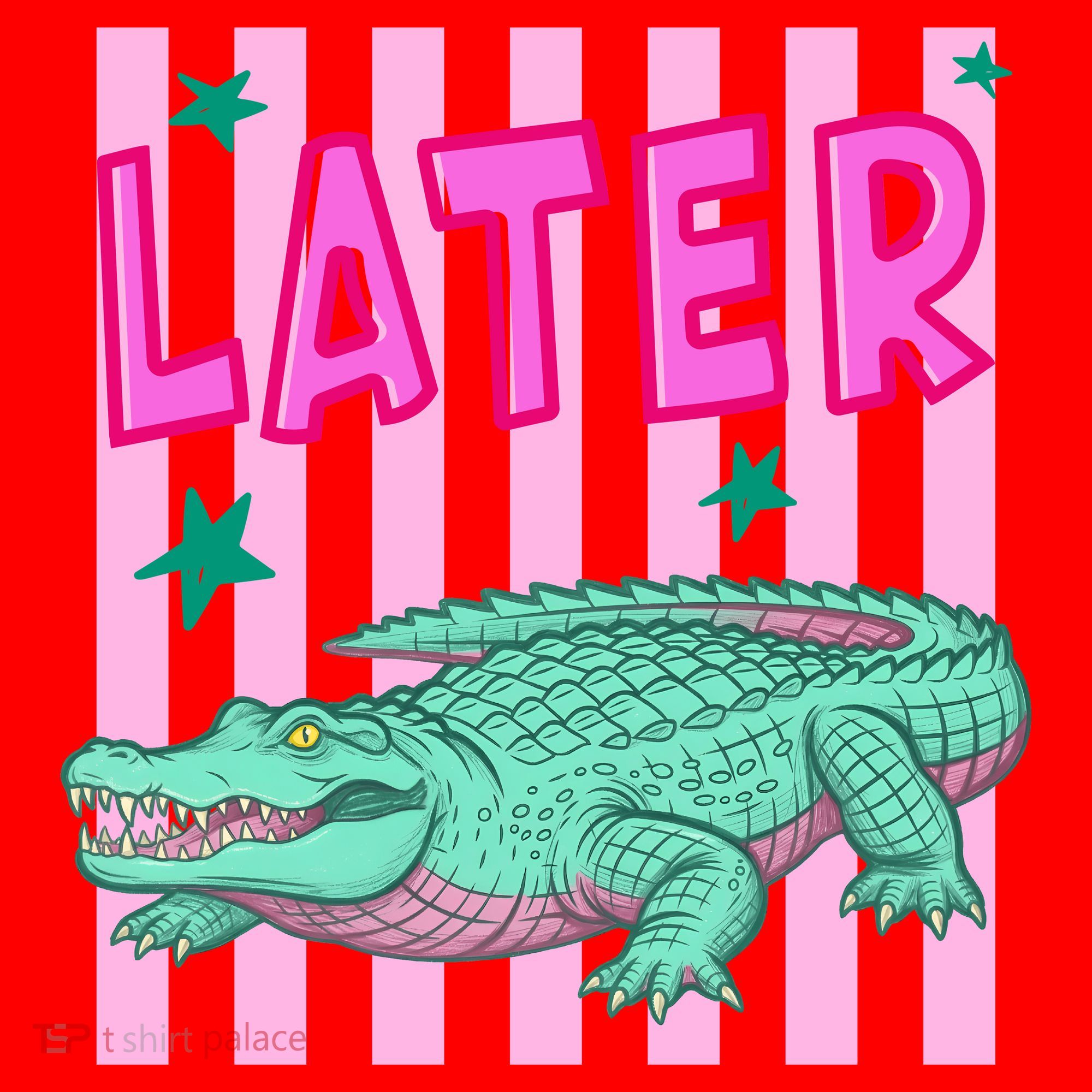 Funny Later Alligator After While Crocodile Front And Back Santa Hat