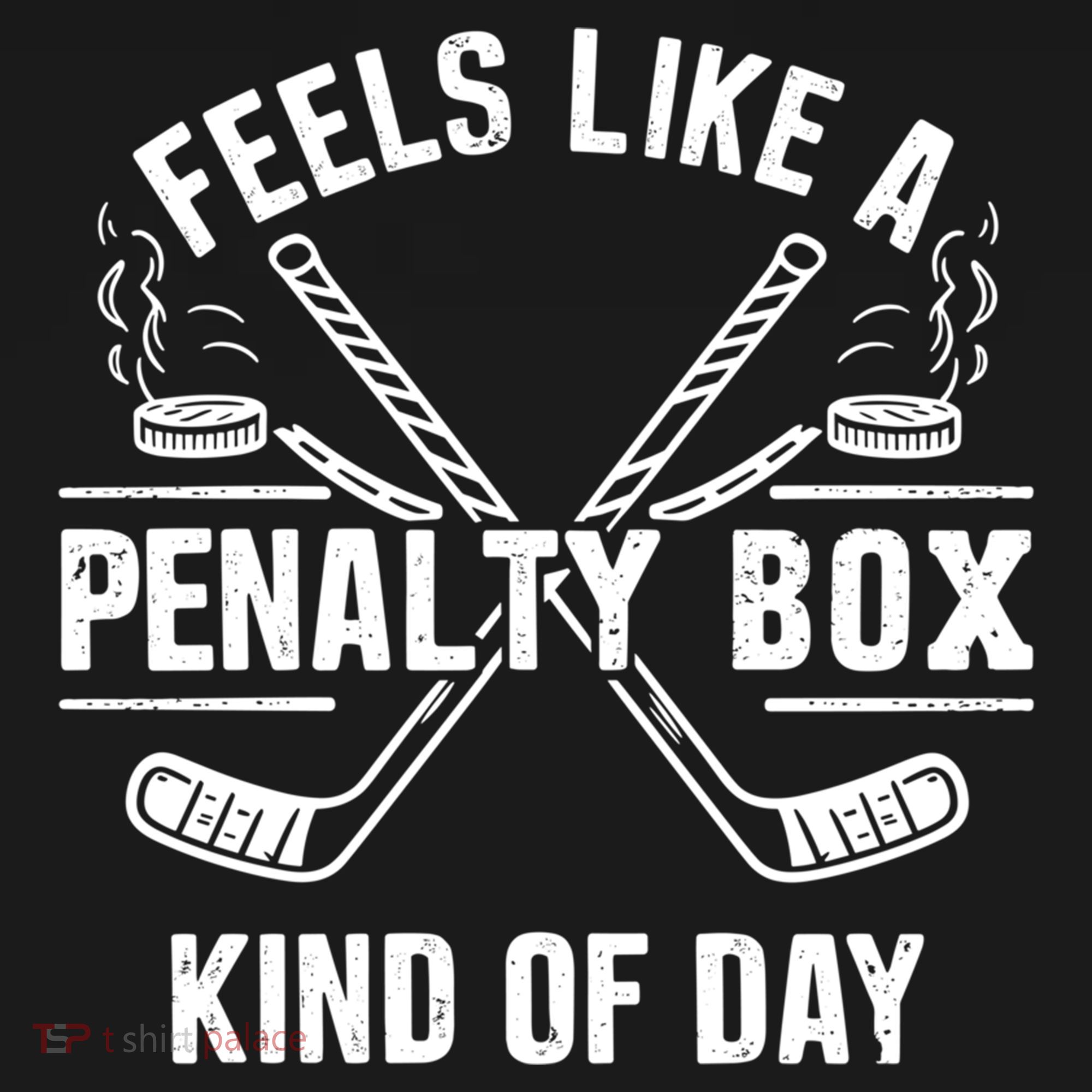 Feels Like A Penalty Box Kind Of Day Funny Hockey Gift Women's Hoodie