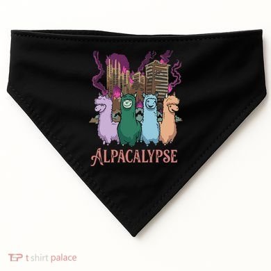 Funny Llama Apocalypse USA-Made Doggie Bandana