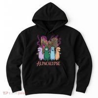 Funny Llama Apocalypse Hoodie thumb 0
