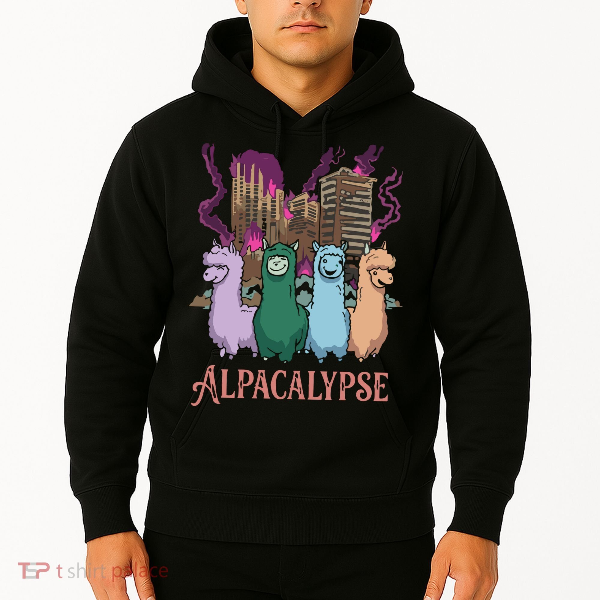 Funny Llama Apocalypse Hoodie