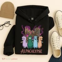 Funny Llama Apocalypse Hoodie thumb 4
