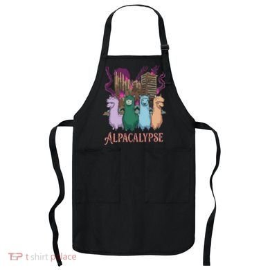 Funny Llama Apocalypse Apron