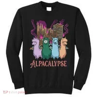 Funny Llama Apocalypse Sweatshirt thumb 0