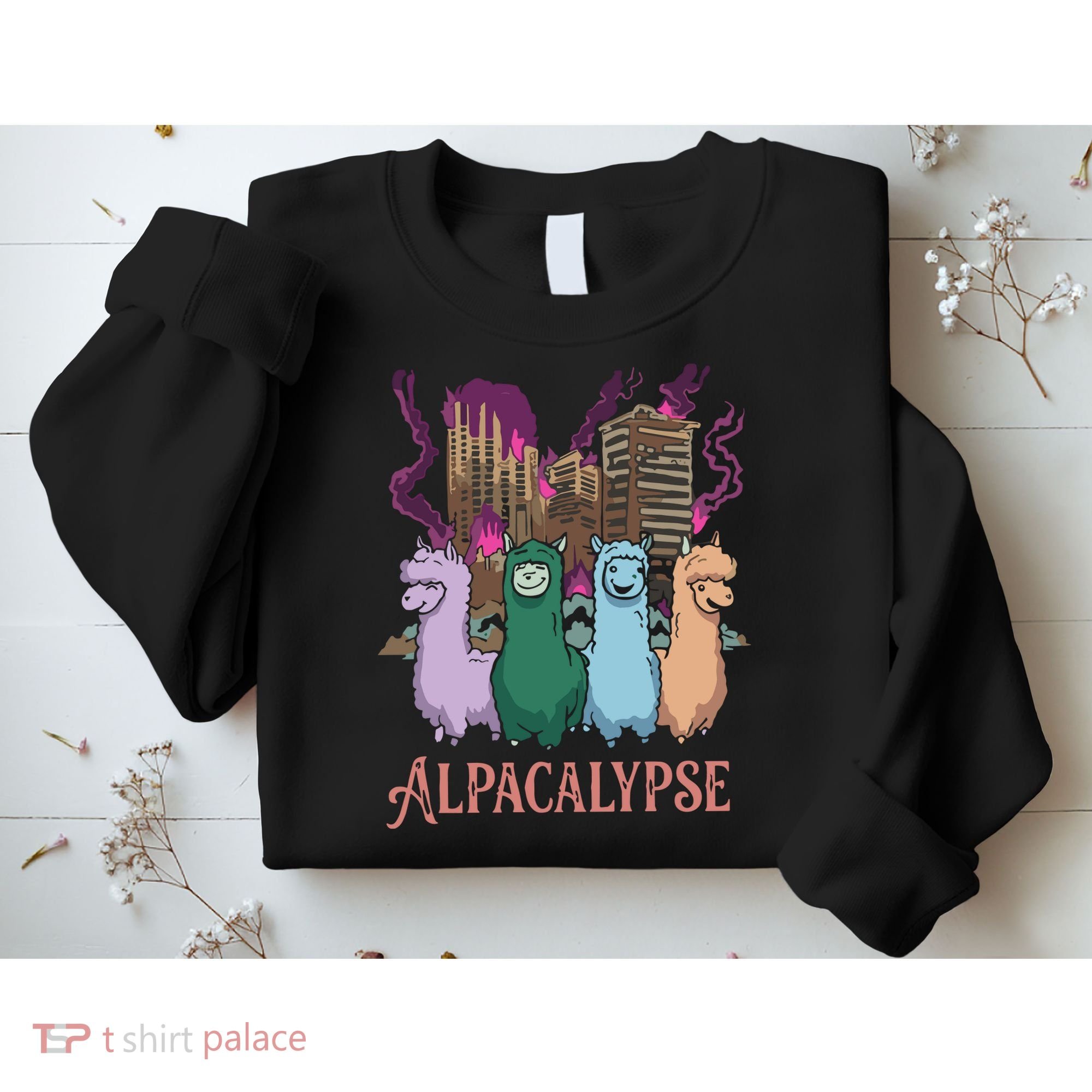 Funny Llama Apocalypse Sweatshirt
