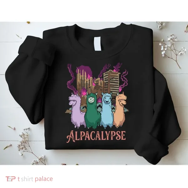 Funny Llama Apocalypse Sweatshirt