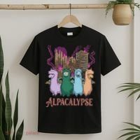 Funny Llama Apocalypse T-Shirt thumb 2