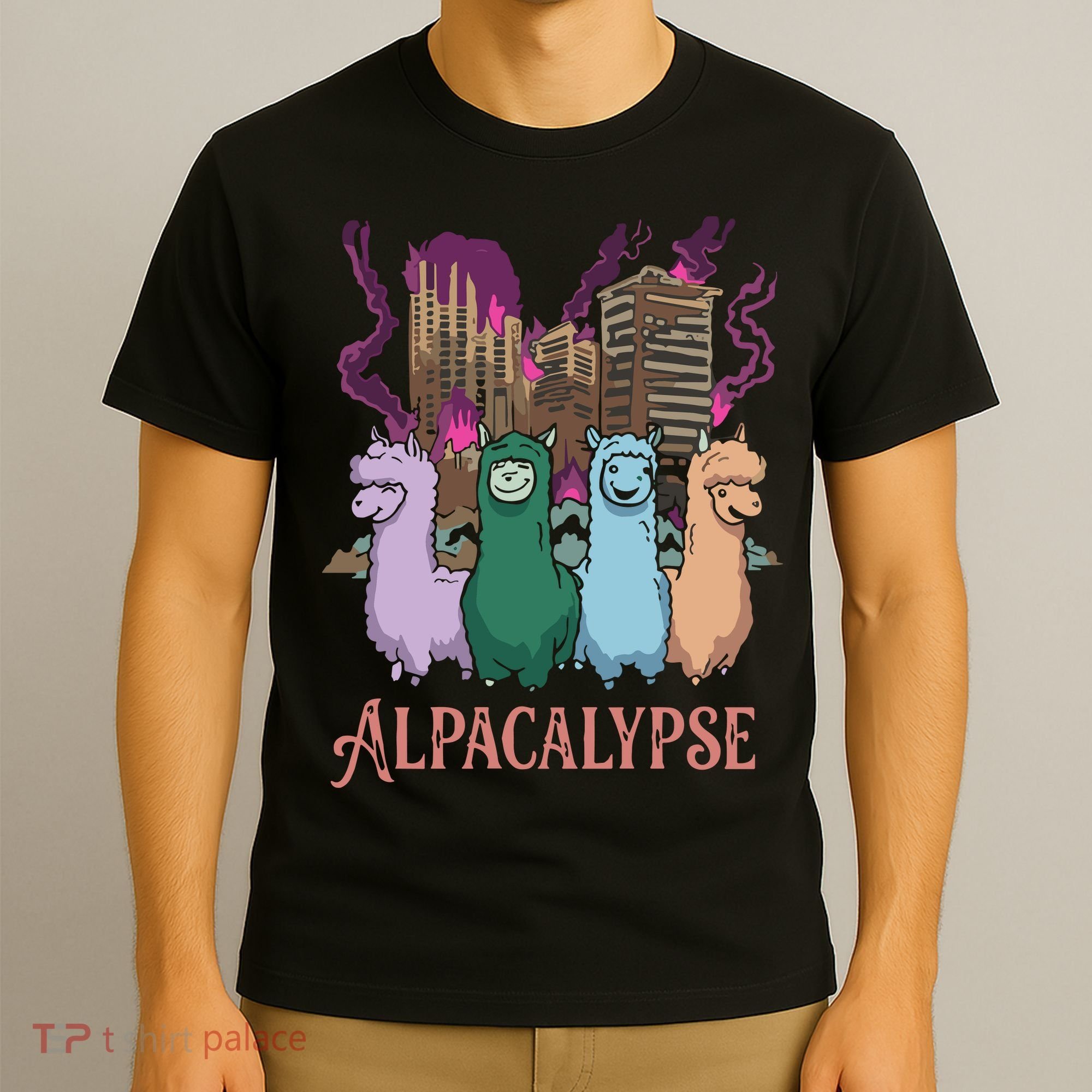 Funny Llama Apocalypse T-Shirt