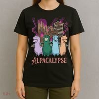 Funny Llama Apocalypse T-Shirt thumb 4