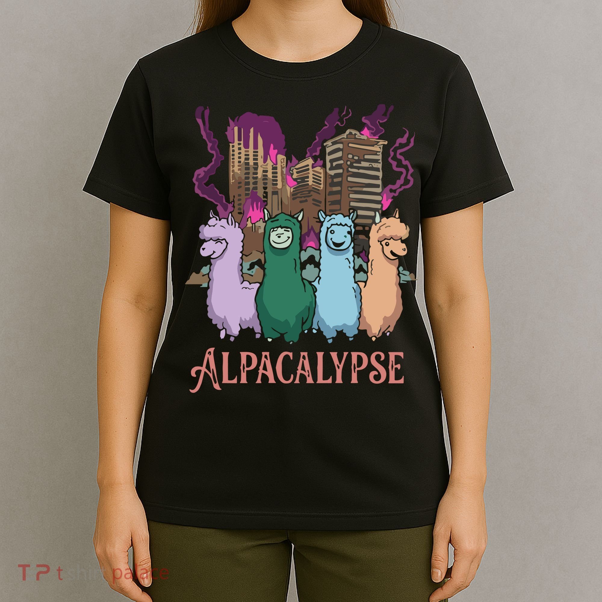 Funny Llama Apocalypse T-Shirt