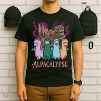 Funny Llama Apocalypse T-Shirt thumb 6