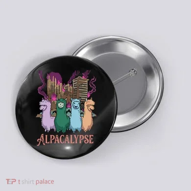 Funny Llama Apocalypse Button