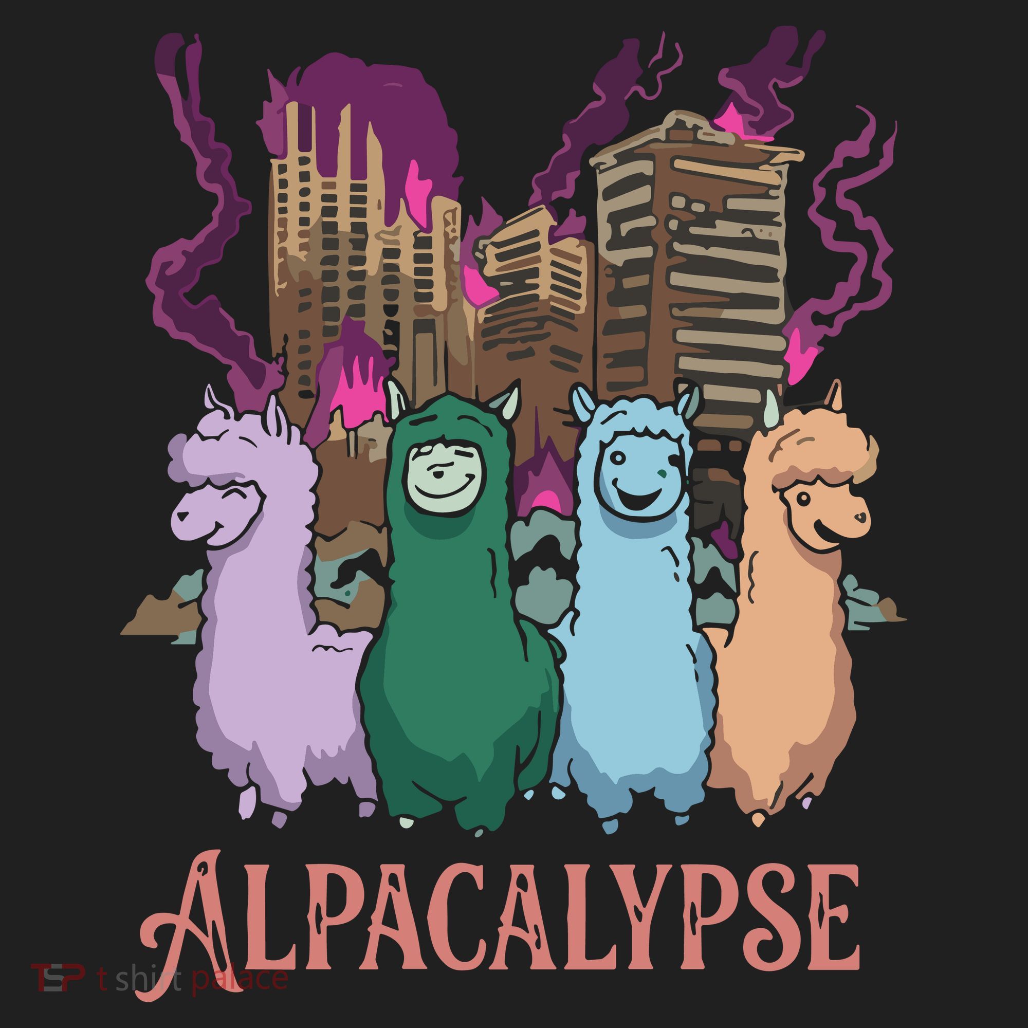 Funny Llama Apocalypse Beanie