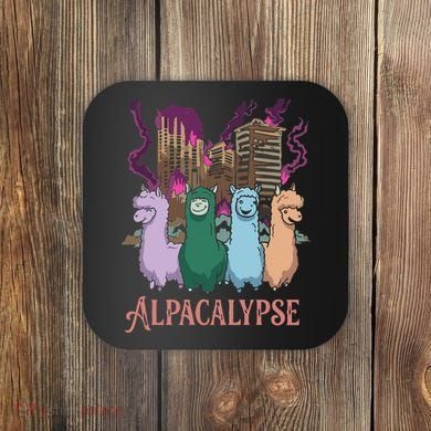 Funny Llama Apocalypse Coaster