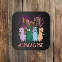 Funny Llama Apocalypse Coaster thumb 0