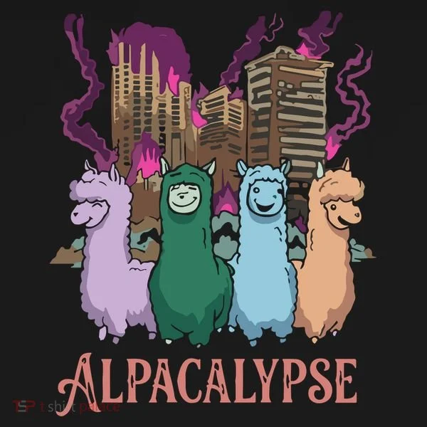Funny Llama Apocalypse Women's Hoodie