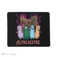 Funny Llama Apocalypse Mousepad thumb 0