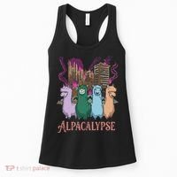Funny Llama Apocalypse Women's Tank Top thumb 0