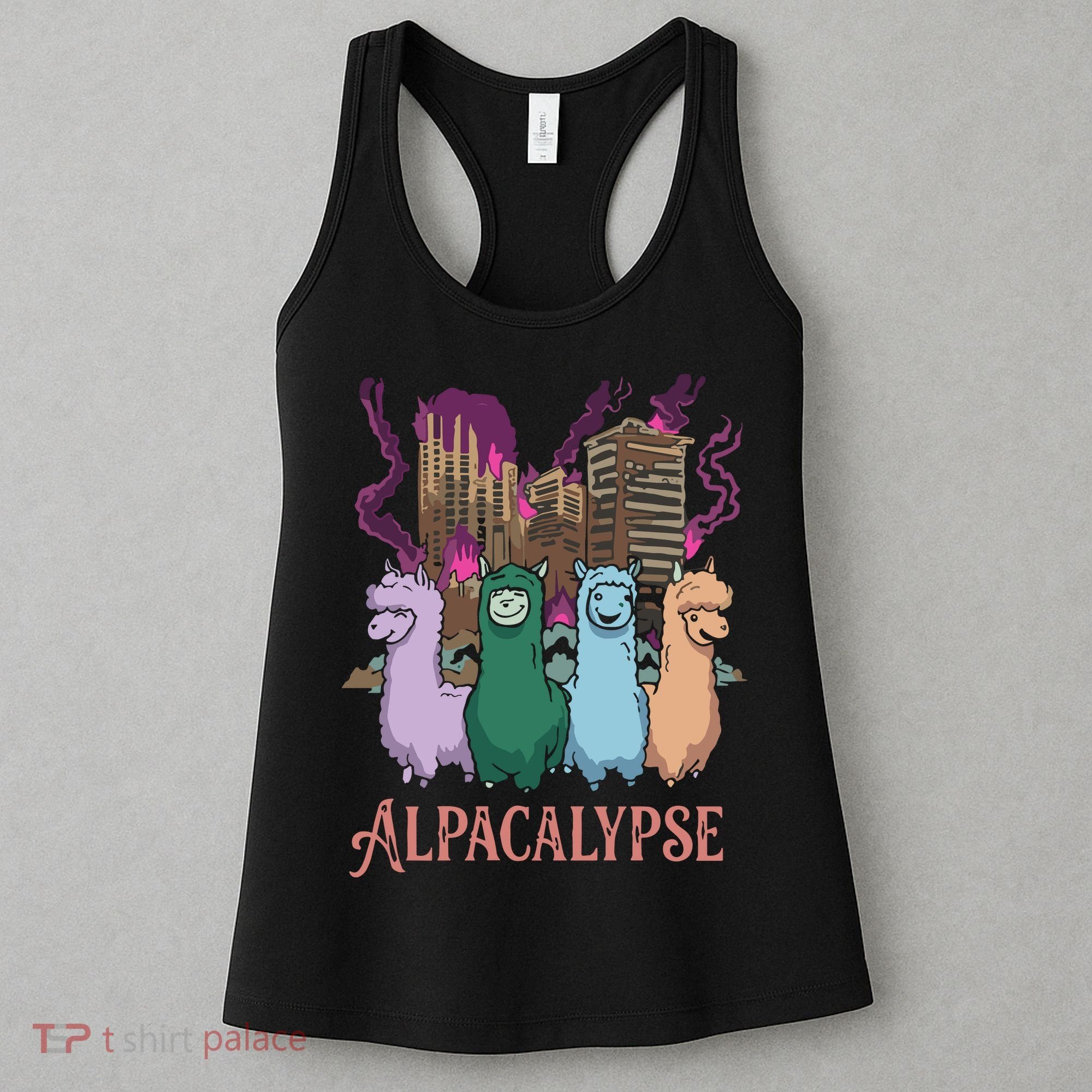 Funny Llama Apocalypse Women's Tank Top
