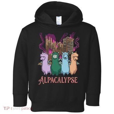Funny Llama Apocalypse Toddler Hoodie